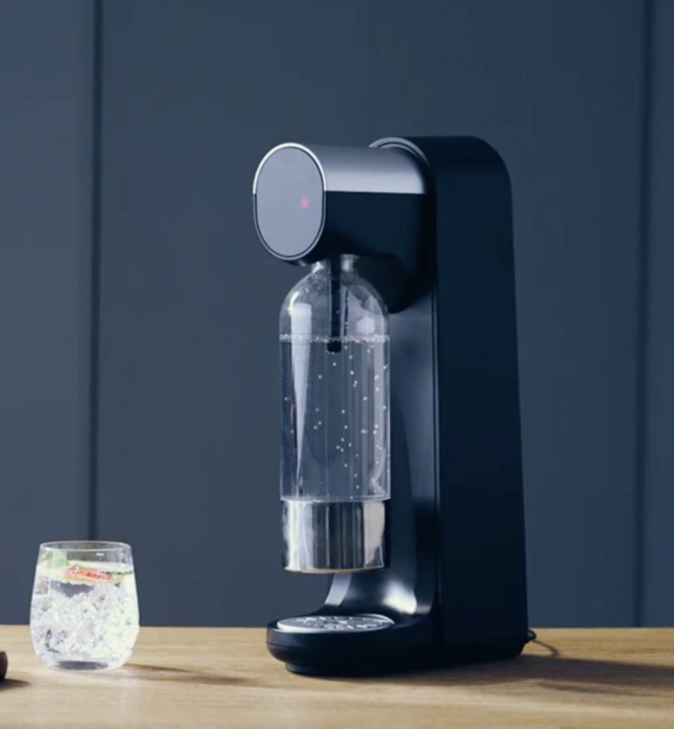 BidoSoda-Touch-1, Electric Soda maker, Touch and make the sparkling drink (Light, Medium, Strong), CO2 Cylinder not included